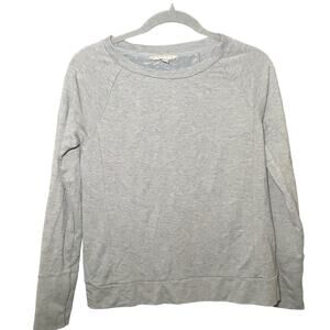 Banana‎ Republic Ponte Silk Back Panel Long Sleeve Top Size X Small Crew Neck